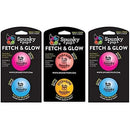Spunky Pup Fetch and Glow Ball Dog Toy for SM Dogs 2PCK, Assorted Piccard Pet Supplies
