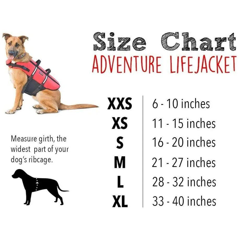 ZippyPaws Adventure Life Jacket for Dogs, Red/Black ZippyPaws