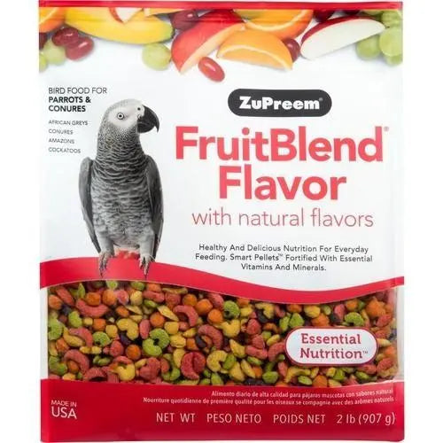 ZuPreem FruitBlend Flavor with Natural Flavors for Parrots and Conures 2lbs. ZuPreem