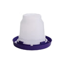 Little Giant 1-Gallon Plastic Nesting-Style Poultry Waterer Base, Purple 2-Pack