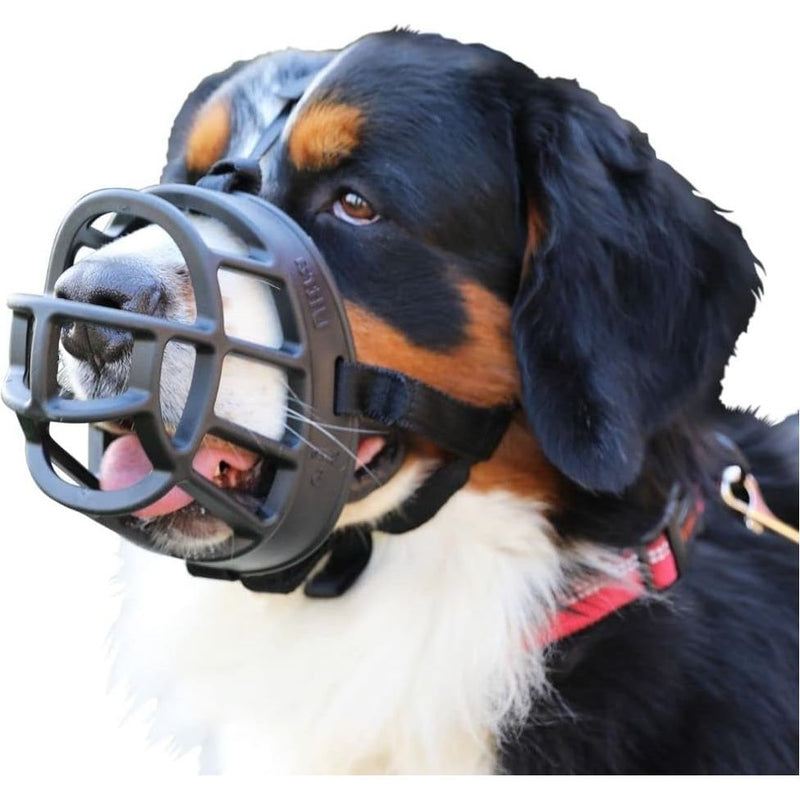 Baskerville Dog Ultra Muzzle Safe & Comfortable Soft Plastic Black Sizes 1 - 6
