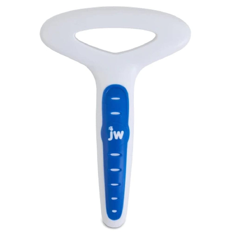 JW Gripsoft 65024 Undercoat Rake Double Row, Blue/White
