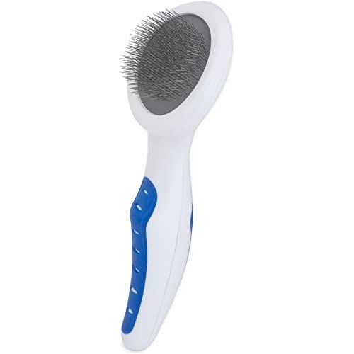 JW Gripsoft 65027 Cat Slicker Brush, White/Blue, One Size