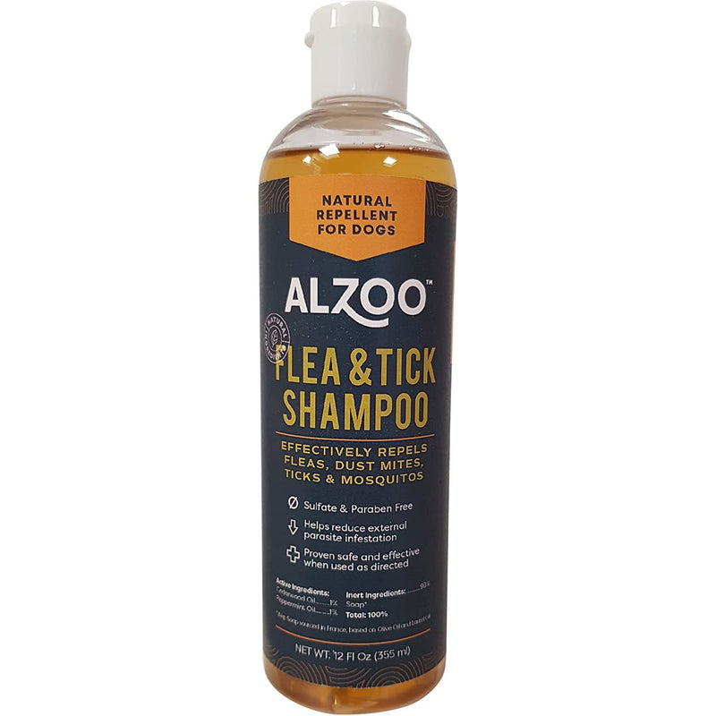 Alzoo Natural Repellant Dog Shampoo 12oz. Alzoo