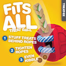JW Pet FITS All Treat Ball Dog Toy, Red, 60638