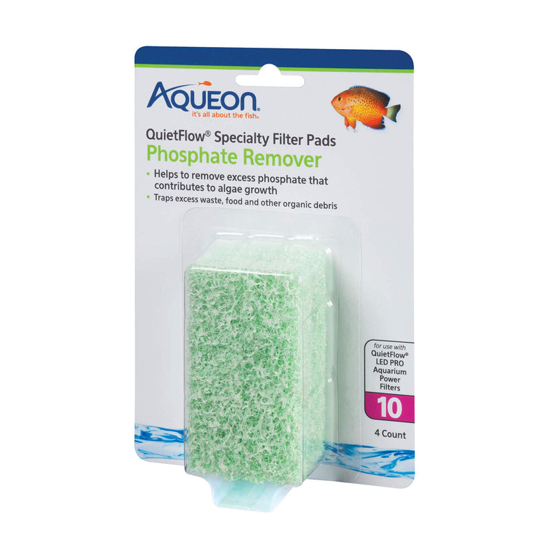 Aqueon Phosphate Remover for QuietFlow LED PRO Filter 10 (4Count)