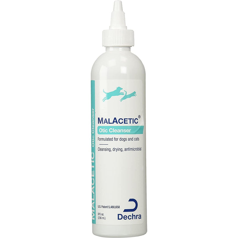 MalAcetic Otic Antimicrobial Drying Ear Cleanser for Pets 8 oz. Dechra