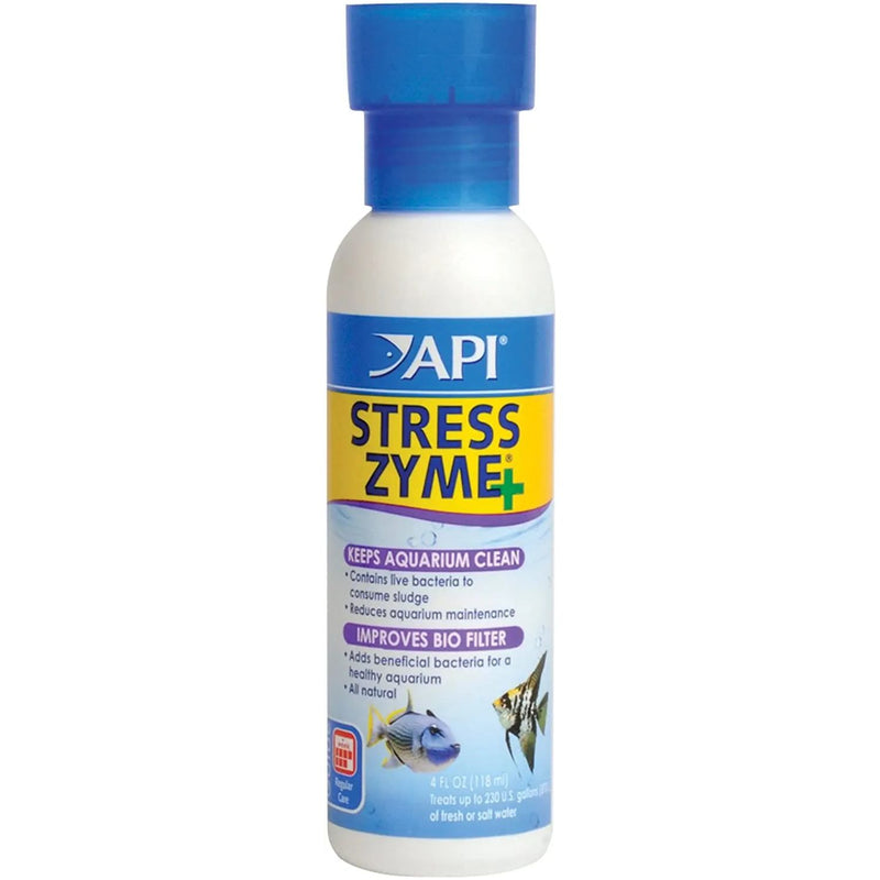 API Stress Zyme Freshwater and Saltwater Aquarium Water Cleaning Solution 4 oz. API