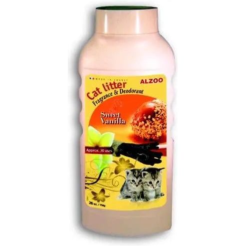 Alzoo Cat Litter Deodorizer Fragrant Sweet Vanilla 26 oz. Alzoo