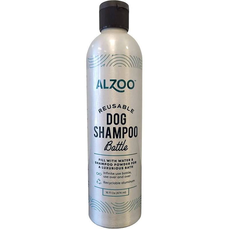 Alzoo Sustainable Concentrated Powder Shampoo and Bottle Alzoo