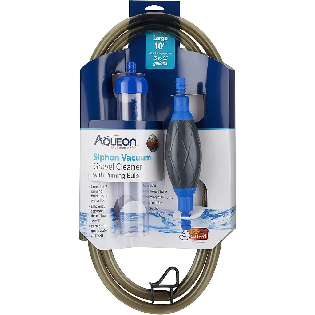 Aqueon Aquarium Siphon Vacuum Aquarium Gravel Cleaner Large with Bulb,  10-Inch - Piccard Pet Supplies