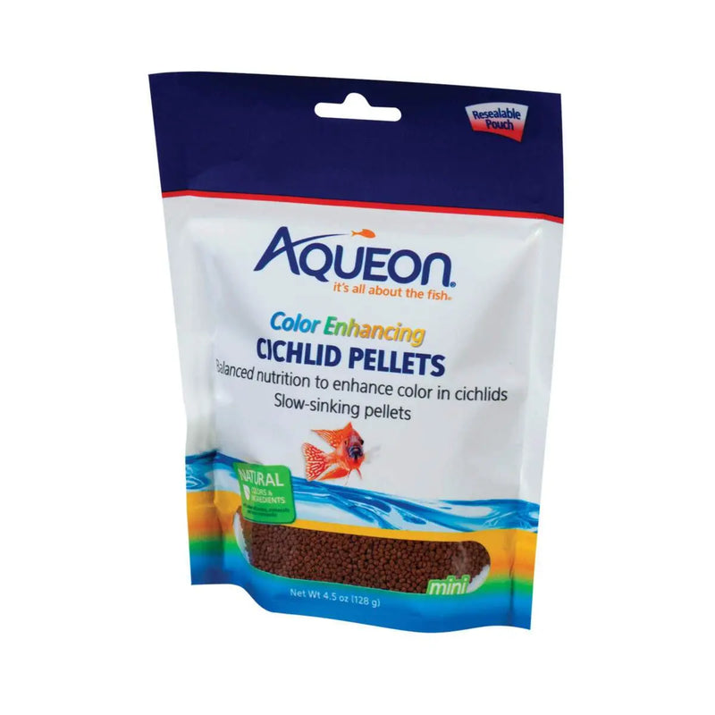 Aqueon Cichlid Color Enhancing Fish Food 4.5 Ounces Aqueon