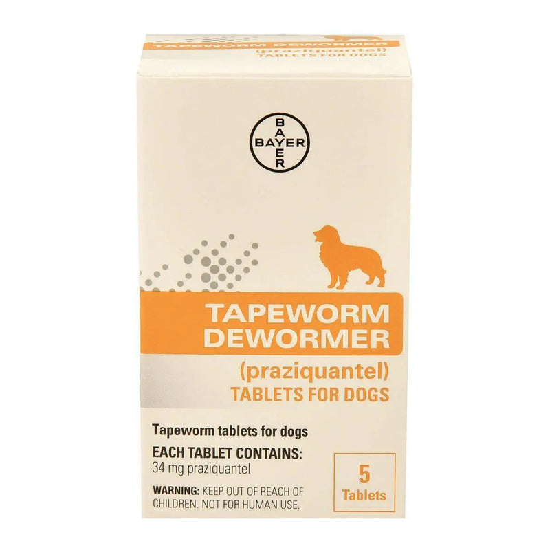 Bayer Tapeworm Dewormer for Dogs Bayer 5 Tablets Bayer