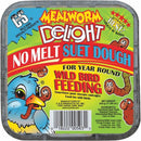 C&S Mealworm Delight No Melt Suet Dough Wild Bird Food, 11.75-oz C&S