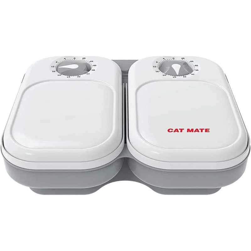 Cat Mate C200 Two Meal Automatic Pet Feeder For Cats And Small Dogs With Ice Pack Closer Pets