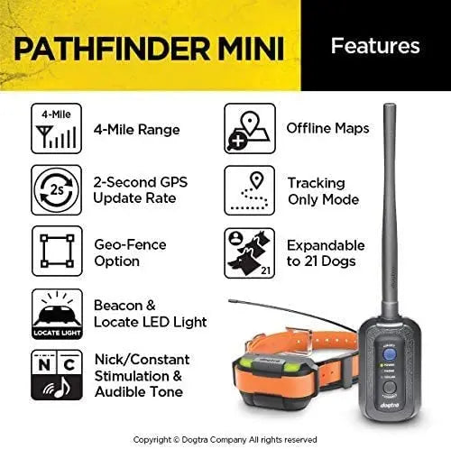 Dogtra Pathfinder Mini Extra E-Collar Orange Dogtra