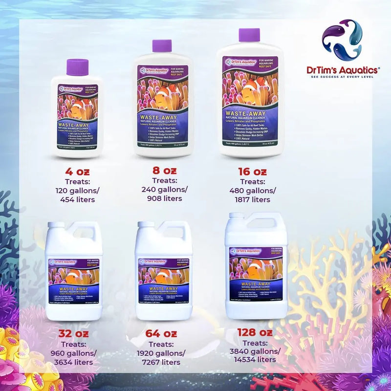 DrTim’s Aquatics Reef Waste-Away Natural Aquarium Cleaner 4 oz. Dr. Tim’s Aquatics