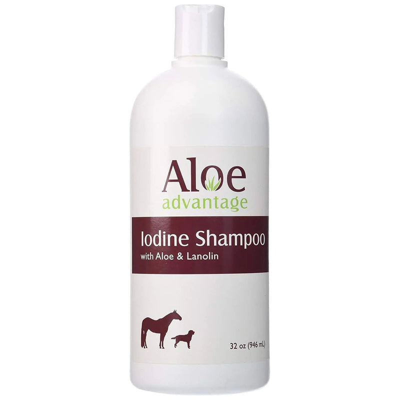 Durvet Aloe & Lanolin Advantage Iodine Pet Shampoo 32 oz. Aloe Advantage
