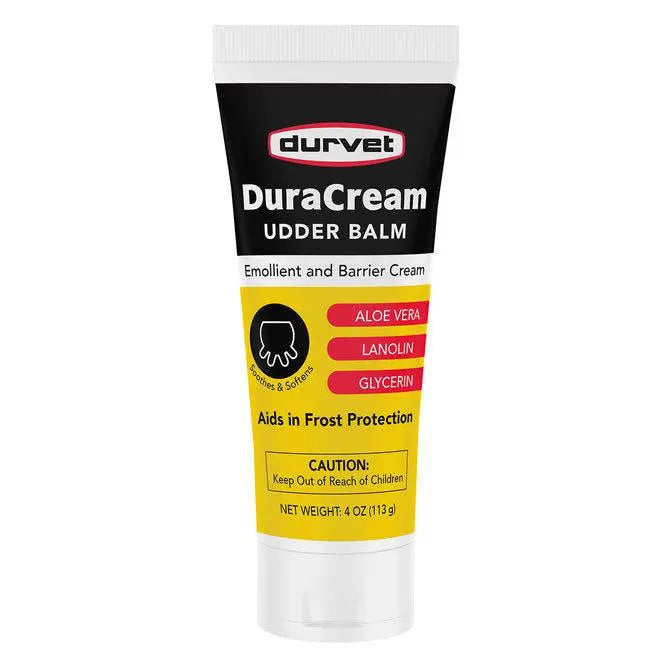 Durvet Duracream Udder Balm Tube Teats Skin for Animals 4 oz. Durvet