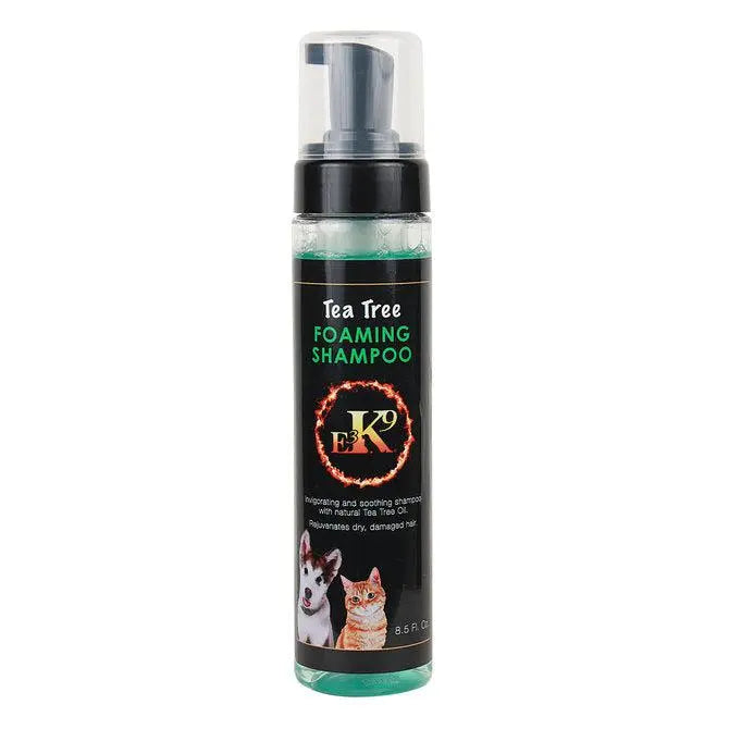 E3 K9 Tea Tree Foaming Shampoo 8.5 oz. for Dogs & Cats E3 K9