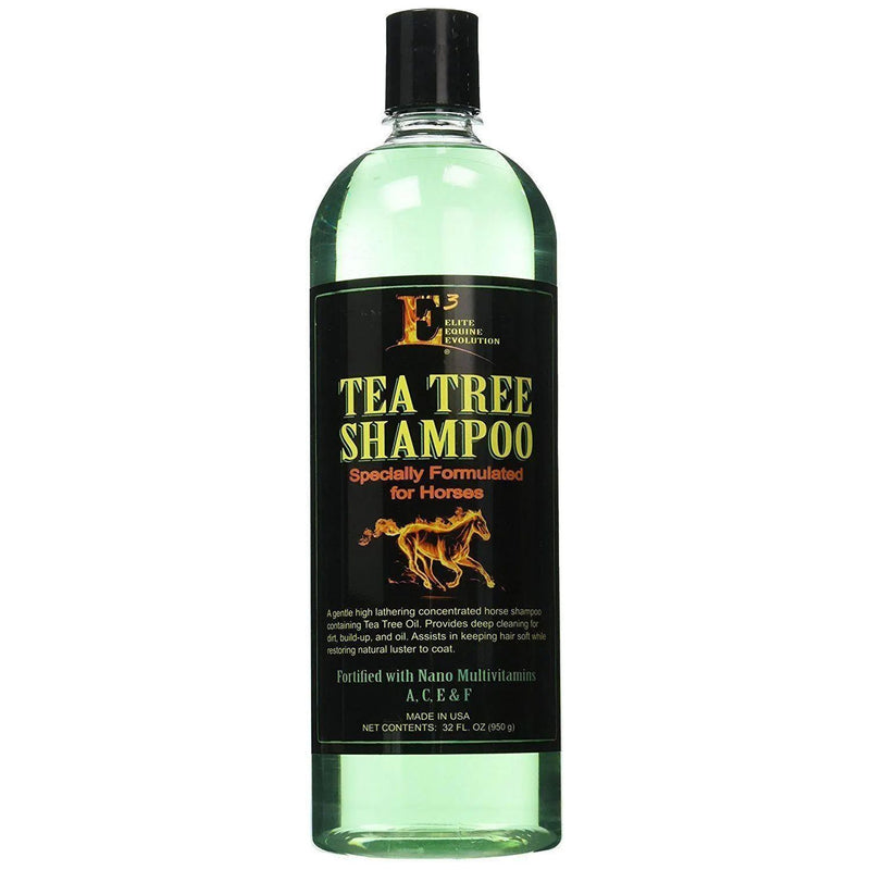 E³ Elite Equine Evolution Tea Tree Horse Shampoo 32 oz. E3 Elite Grooming Products