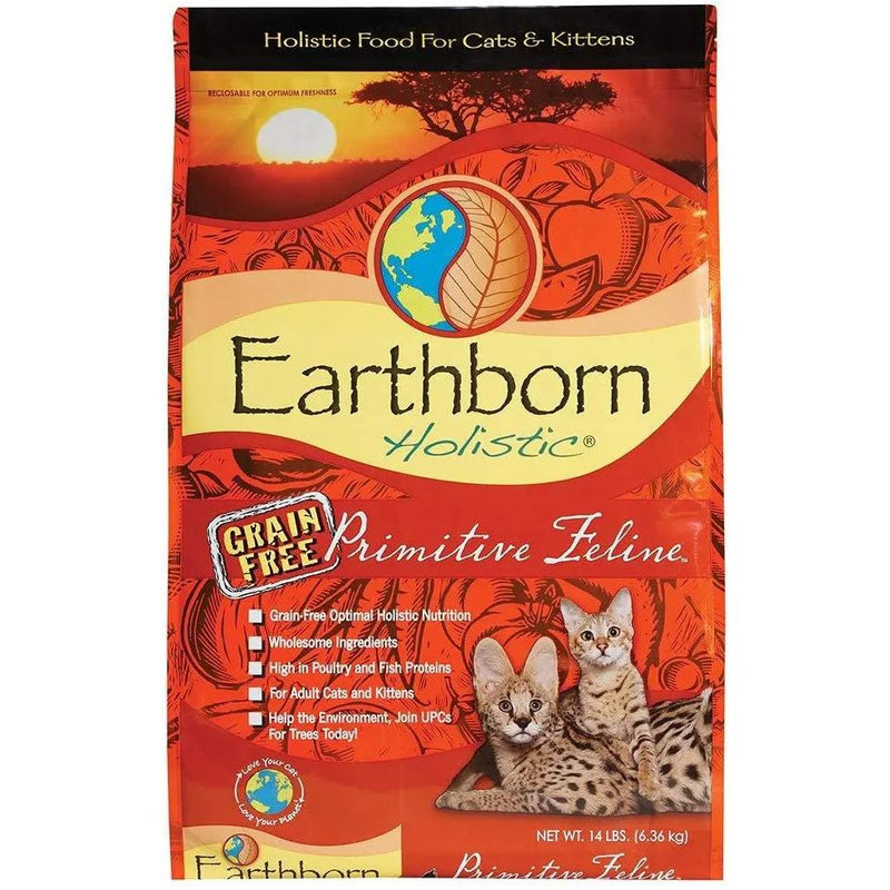 Earthborn Holistic Primitive Feline Natural Grain-Free Dry Cat Food 14 lbs. Earthborn Holistic