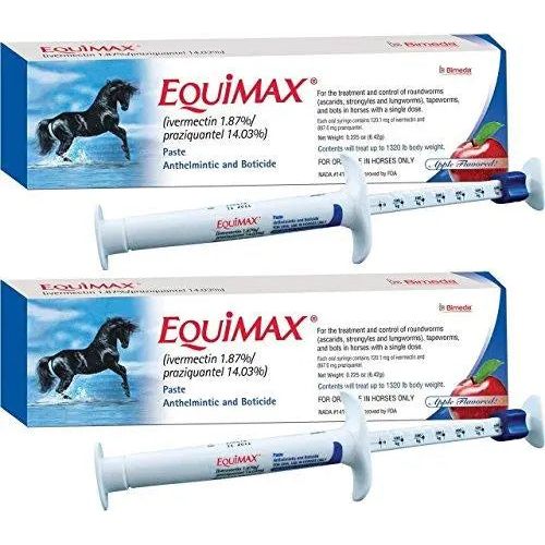 Equimax Horse Wormer Tapes and All Major Parasites 2 Tubes Bimeda