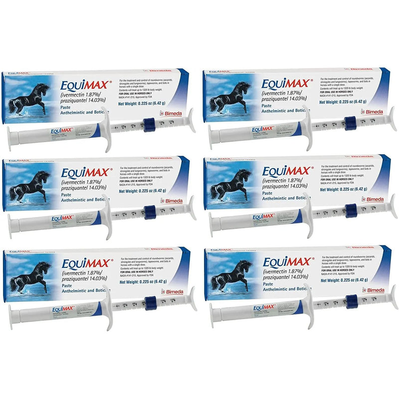 Equimax Horse Wormer Tapes and All Major Parasites 6 Tubes Bimeda