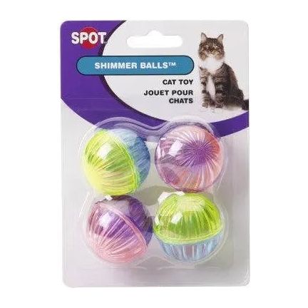 Ethical Pet Shimmer Balls Cat Toys 4-Pack Ethical Pet Products