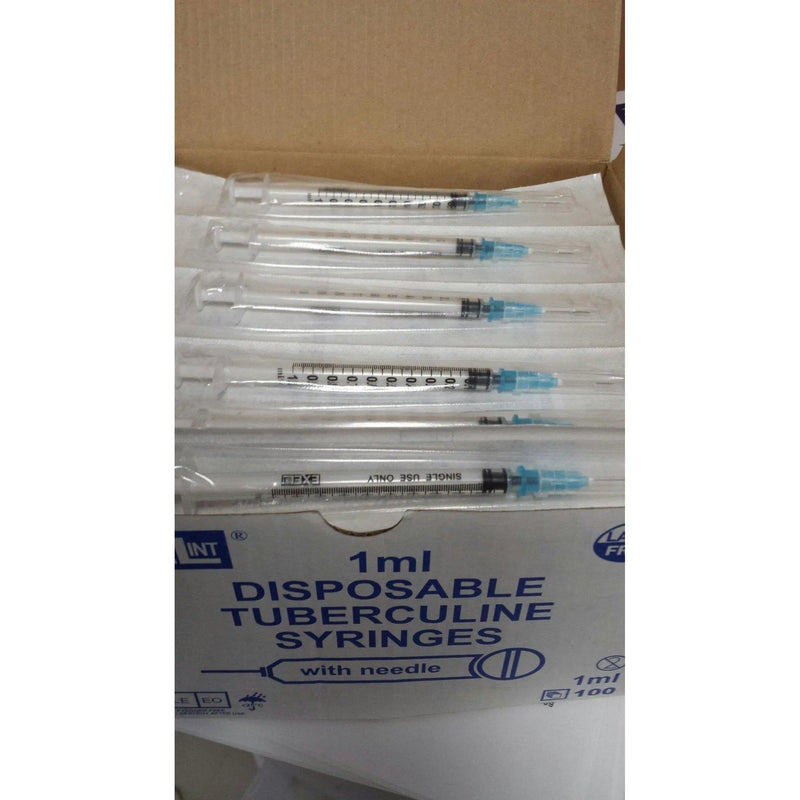 Tuberculin Syringe 1mL with detachable needle 25G x 5/8 100/Box # 26044 -  Merit Pharmaceutical