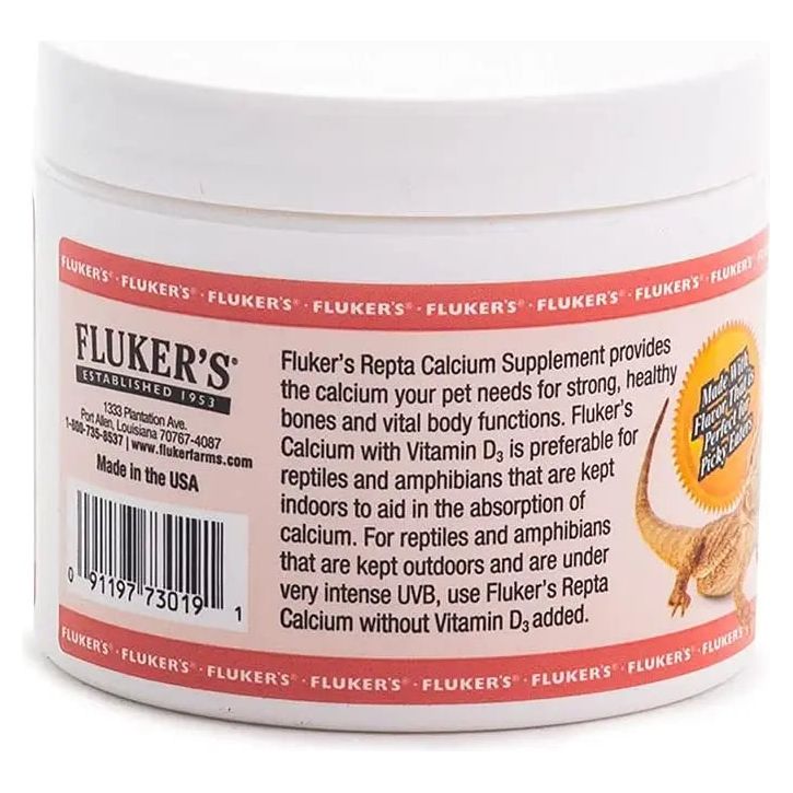 Fluker's Strawberry Banana Flavored Repta Calcium with D3 4 oz. Fluker's