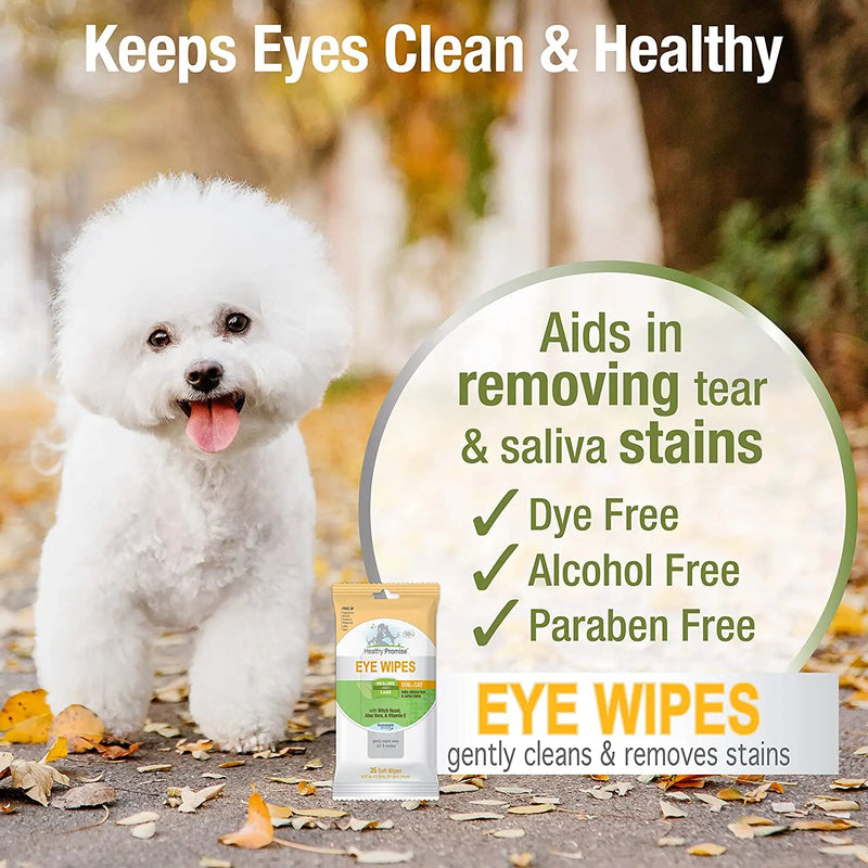 Four Paws Eye Wipes Tear Stain Remover for Dogs & Cats 25CT Four Paws