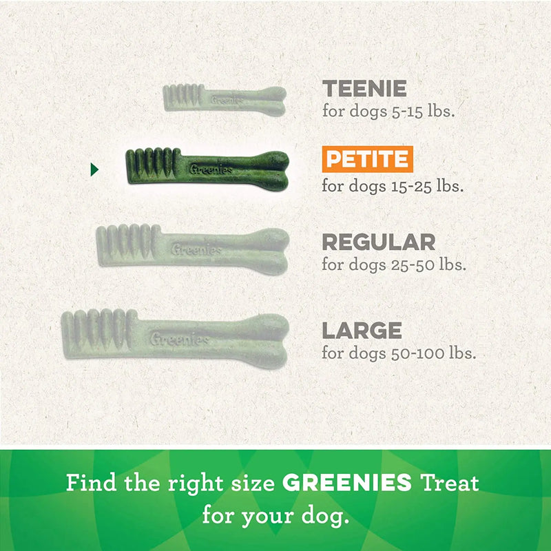 Greenies Original Dental Chews Oral Health for Dogs Petite 10CT Greenies