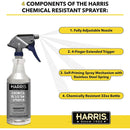 Harris Chemically Resistant Professional Spray Bottle 32 oz. 12CT Harris