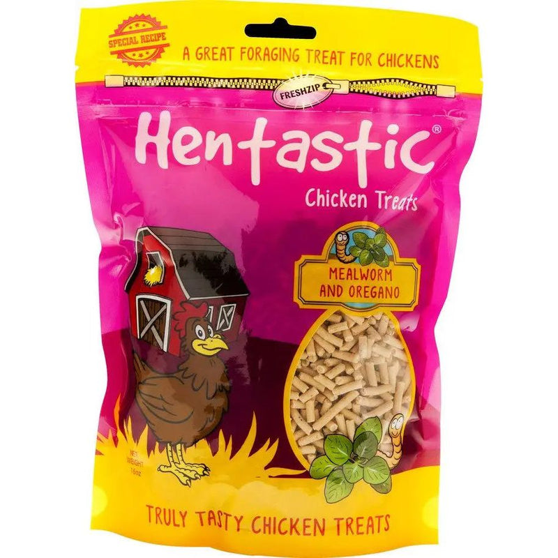 Hentastic Mealworms and Oregano Protein for Chicken Treats 16 oz. Hentastic
