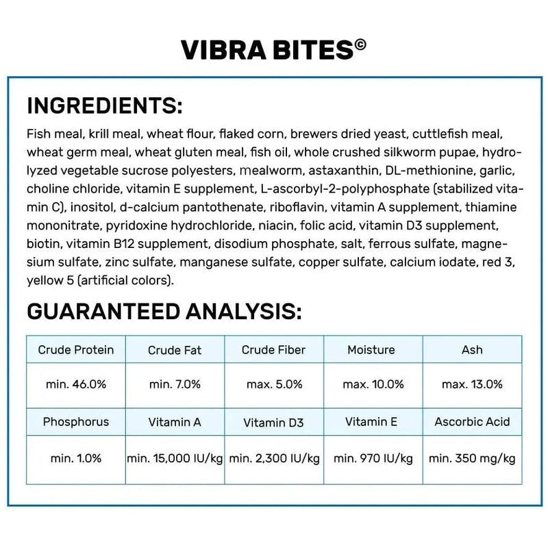 Hikari USA Vibra Bites Tropical Fish Food 9.8 oz. Hikari