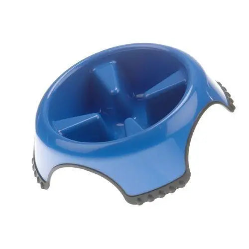 JW Pet Skid Stop Slow Feed Dog Bowls M-L-Jumbo Assorted Colors JW Skid