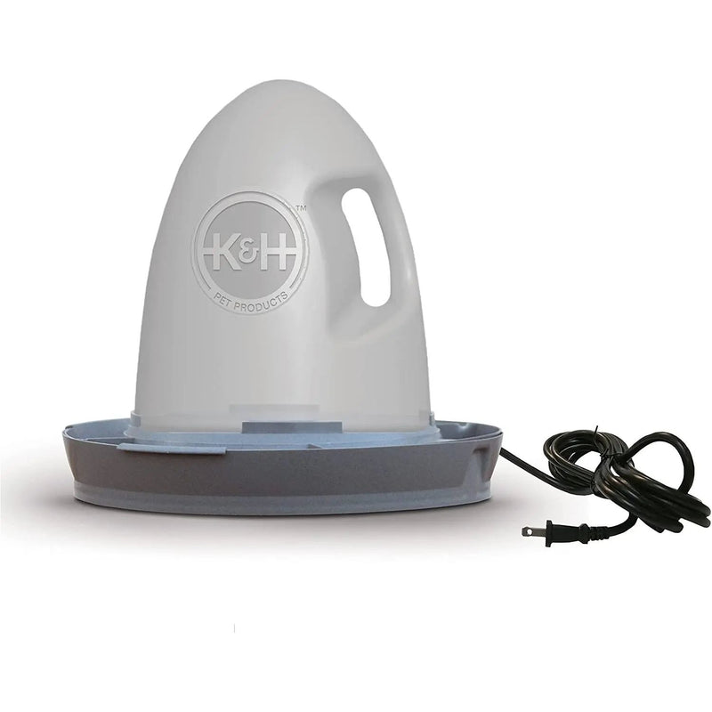K&H Pet Products Thermo-Poultry Waterer Heated 2.5G 60W Gray K&H Pet Products