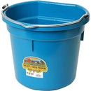 Little Giant Flat Back Plastic Animal Feed Bucket 5Gal Berry Blue Little Giant