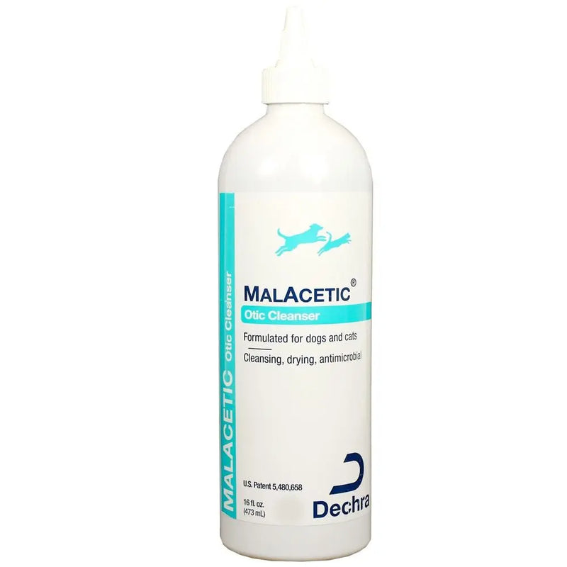 MalAcetic Otic Antimicrobial Drying Ear Cleanser for Pets 16 oz. Dechra