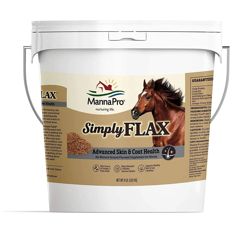 Manna Pro Simply Flax with Omega-3 Fatty Acids Horses 8 lbs. Manna Pro