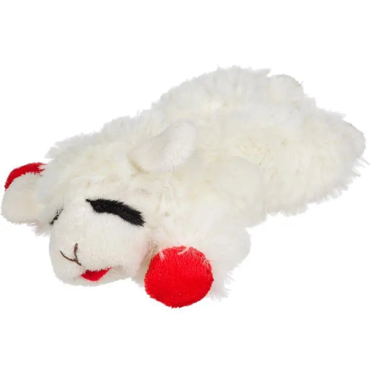 Multipet Lamb Chop Pet Squeaker Plush Dog Toy 10" 3-Pack Multipet