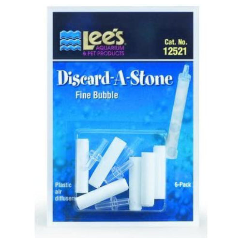 Lee's Aquarium Discard-A-Stone Fine Bubbles 6-Pack Lee's Pet Products