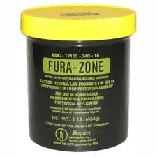 Nitrofurazone Ointment Infections Wounds Burns for Animals 1lbs. Durvet