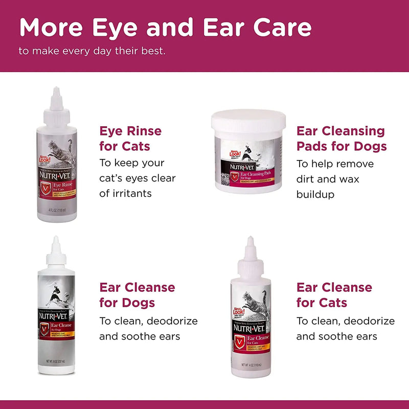 Nutri-Vet Eye Rinse Liquid for Dogs 4 oz. Nutri-Vet