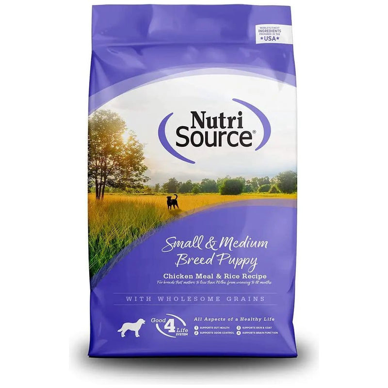 NutriSource Small & Medium Breed Chicken Meal & Rice Recipe 15Lb Nutri Source