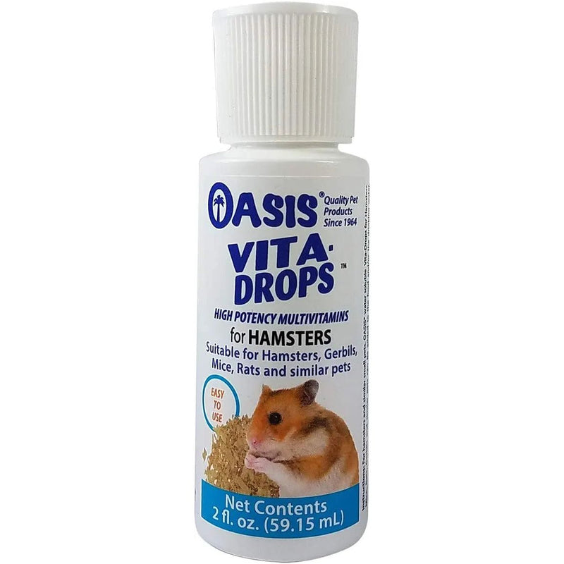 Oasis Vita-Drops High Potency Multivitamins for Hamsters 2 oz. Oasis