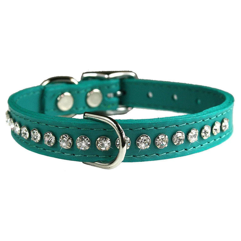 OmniPet Signature Leather Crystal Dog Collar Made in USA OmniPet