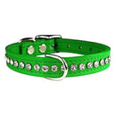 OmniPet Signature Leather Crystal Dog Collar Made in USA OmniPet