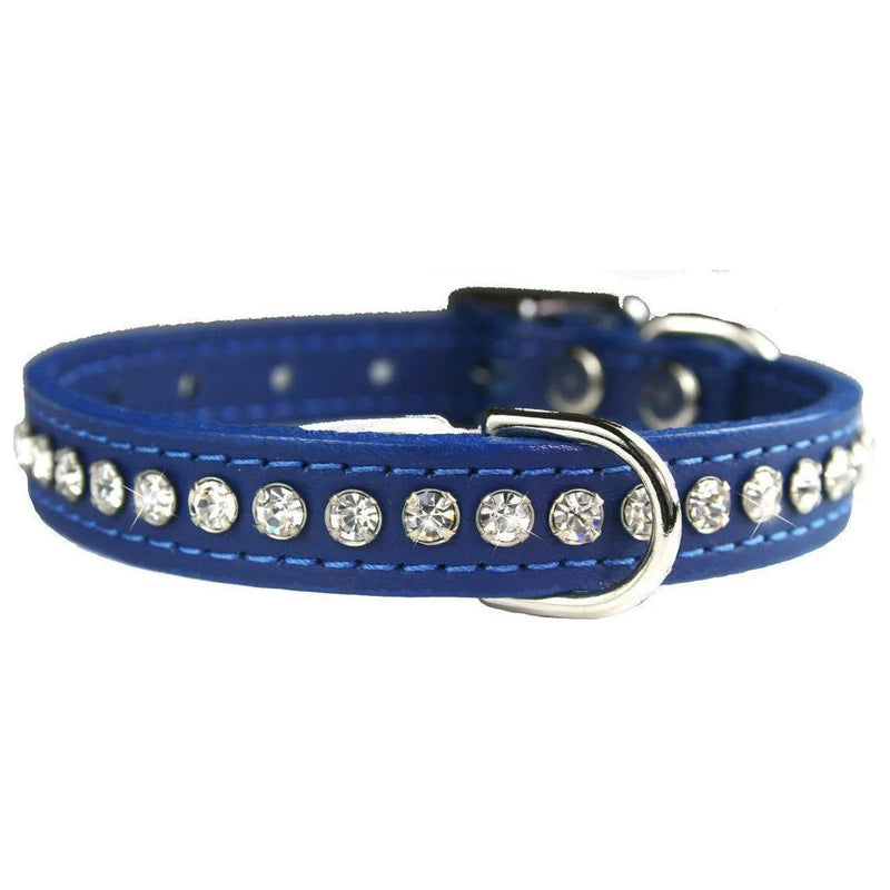 OmniPet Signature Leather Crystal Dog Collar Made in USA OmniPet